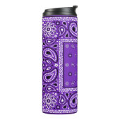 グレープバンダナペイズリーカントリーヒップホップカウボーイファーム タンブラー (回転左)