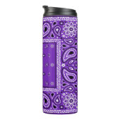 グレープバンダナペイズリーカントリーヒップホップカウボーイファーム タンブラー (回転右)