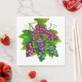 グレープバンチイラストレーションピクニックランチ スタンダードランチョンナプキン (インサイチュ)