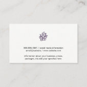 グレープバンチ |ワイン容器 名刺 (裏面)