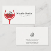 グレープバンチ | 赤ワイングラス 名刺 (正面/裏面)