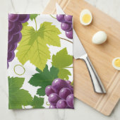 グレープパターン キッチンタオル (四つ折り)