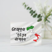 グレープパティルヤドロップパイタリアの地図 ポストカード (スタンド正面)