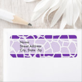 グレープパープルキリンアニマルプリント ラベル (インサイチュ)