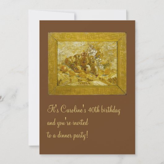 グレープパール&レモンヴァンゴッホファインアート 招待状 (正面)