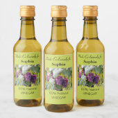 グレープビンパープルおよびグリーン酢ボトルラベル ワインラベル (ボトル)