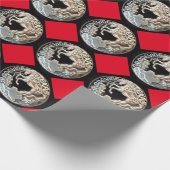 グレープビンムスタンラッピング紙 ラッピングペーパー (角)