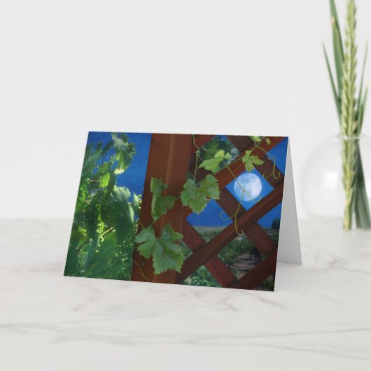 グレープビーネの誕生日カードを通して聞おもしろいいた カード (正面)