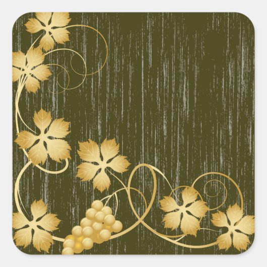 グレープビーネステッカー スクエアシール (正面)