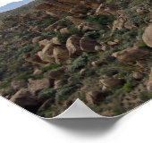 グレープビーヒルズロック&チソスマウンテンズ,テキサス州 ポスター (角)