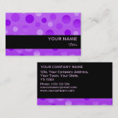 グレープフィズビジネスカードテンプレート黒ストライプ 名刺 (正面/裏面)