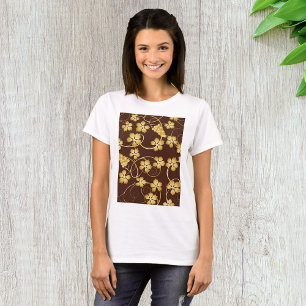 グレープフィンの背景の女性Tシャツ Tシャツ