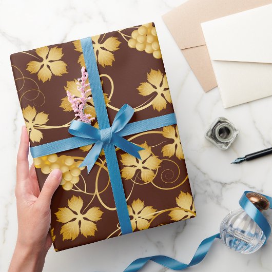 グレープフィンの背景の折り返し紙 ラッピングペーパー