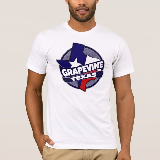 グレープフィンテキサス州国旗のTシャツ Tシャツ (正面)