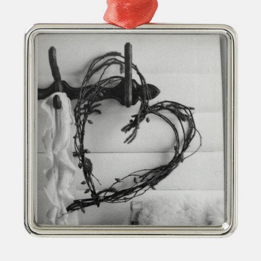 グレープフィンハートクリスマスオーナメント メタルオーナメント (正面)