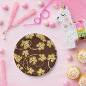 グレープフィン背景紙プレート ペーパープレート (パーティー)