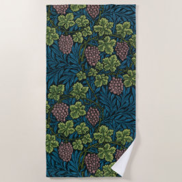 グレープフィン（William Morris著） ビーチタオル