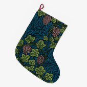 グレープフィン(William Morris著) ラージクリスマスストッキング (正面 (吊り時))