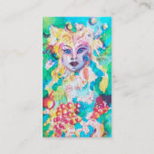 グレープフェアリーテールブルーグリーンフローラ 名刺 (裏面)