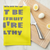 グレープフルーツである キッチンタオル (四つ折り)