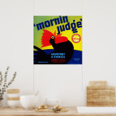 グレープフルーツとオレンジ判事 ポスター (キッチン)