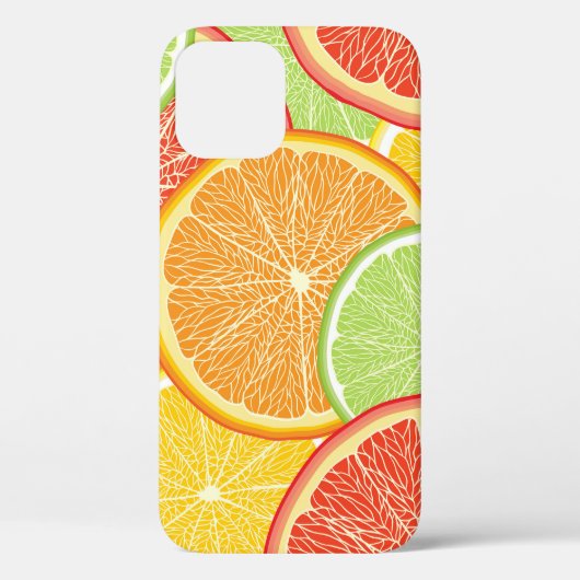 グレープフルーツとオレンジ色の抽象芸術背景。 Case-Mate iPhoneケース (裏面)