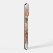グレープフルーツと花 iPhone 15ケース (右側面)