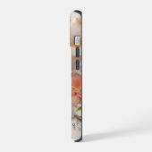 グレープフルーツと花 iPhone 15ケース (左側面)