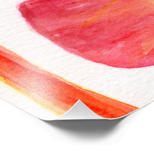 グレープフルーツのスライス写真の拡大 フォトプリント            (角)