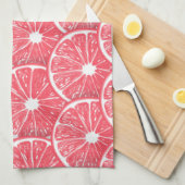 グレープフルーツのスライス キッチンタオル (四つ折り)