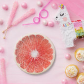 グレープフルーツのスライス ペーパープレート (パーティー)