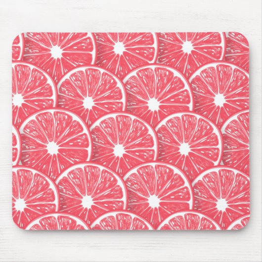 グレープフルーツのスライス マウスパッド (正面)