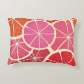 グレープフルーツのヴィンテージの背景 アクセントクッション (裏面)