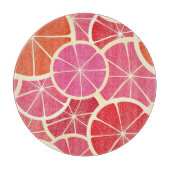 グレープフルーツのヴィンテージの背景 カッティングボード (正面)