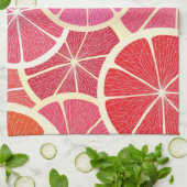 グレープフルーツのヴィンテージの背景 キッチンタオル (折り畳み)