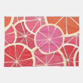 グレープフルーツのヴィンテージの背景 キッチンタオル (横)