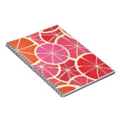 グレープフルーツのヴィンテージの背景 ノートブック (右側)