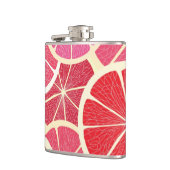 グレープフルーツのヴィンテージの背景 フラスク (左)