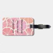 グレープフルーツのヴィンテージの背景 ラゲッジタグ (裏面横)