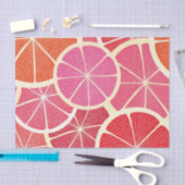 グレープフルーツのヴィンテージの背景 薄葉紙 (クラフト)