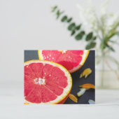 グレープフルーツの写真 ポストカード (スタンド正面)