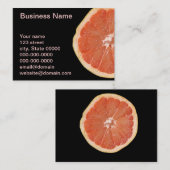 グレープフルーツの切れ 名刺 (正面/裏面)