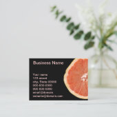 グレープフルーツの切れ 名刺 (スタンド正面)