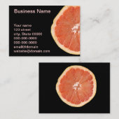 グレープフルーツの切れ 名刺 (正面/裏面)
