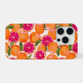 グレープフルーツの水彩画 iPhoneケース (裏面横)