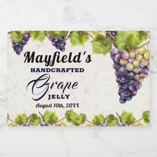 グレープフルーツキャニング | Jam Jarラベル フードラベル (シングルラベル)