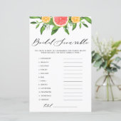 グレープフルーツブライダル単語スクランブルブライダルシャワーゲーム (スタンド正面)