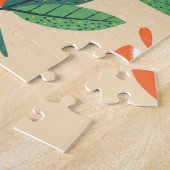 グレープフルーツモダンスライス、シームレスなパターン。 ジグソーパズル (側面)