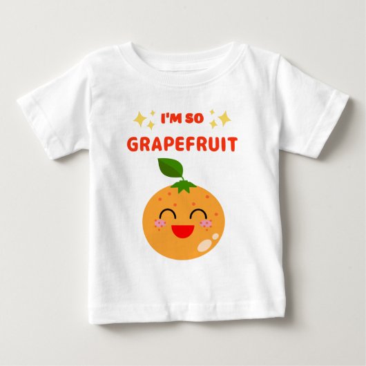 グレープフルーツ大好き!Tシャツ ベビーTシャツ (正面)