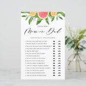 グレープフルーツ推測誰がママまたはパパ赤ちゃんシャワーゲーム (スタンド正面)